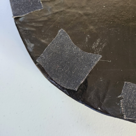 Rooster Tray Large Country Handpainted French Farmhouse Chic Decor Black Vintage - Picture 10 of 11